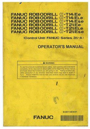 fanuc robodrill operator manual